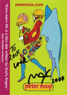 Peter Max autograph