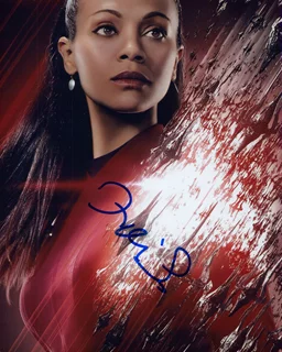 Zoe Saldana autograph