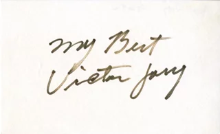 Victor Jory autograph