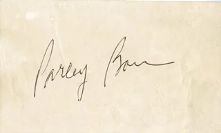 Parley Baer autograph