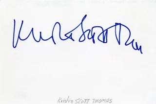Kristen Scott Thomas autograph