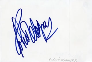 Robert Wagner autograph