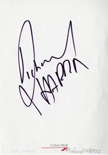 Richard Harris autograph