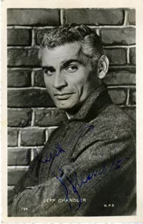 Jeff Chandler autograph