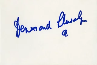 Desmond Llewelyn autograph