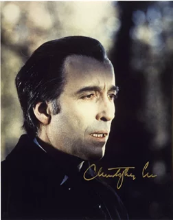 Christopher Lee autograph