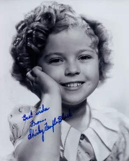 Shirley Temple Black autograph
