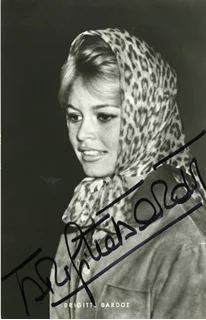 Brigitte Bardot autograph