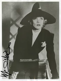 Marlene Dietrich autograph