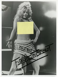 Brigitte Bardot autograph