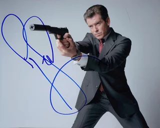 Pierce Brosnan autograph