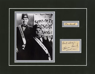Laurel & Hardy autograph
