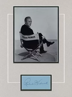 Richard Widmark autograph