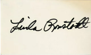 Linda Ronstadt autograph