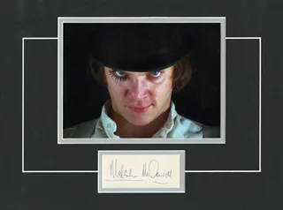 Malcolm McDowell autograph