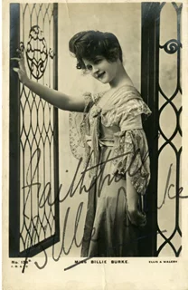Billie Burke autograph