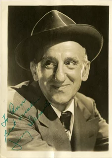 Jimmy Durante autograph