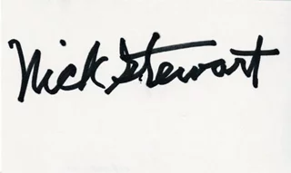 Nick Stewart autograph