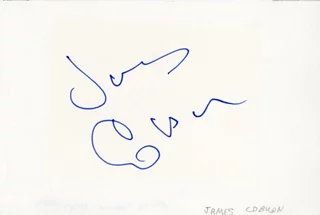 James Coburn autograph