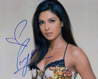 Priyanka Chopra autograph