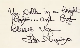 Ida Lupino autograph