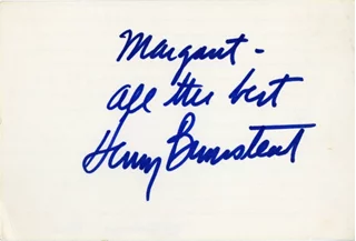 Henry Bumstead autograph