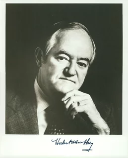 Hubert Humphrey autograph