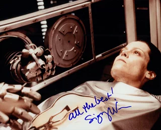 Sigourney Weaver autograph