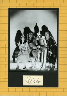 Ray Bolger autograph