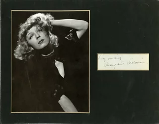 Margaret Sullivan autograph