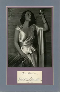 Tallulah Bankhead autograph