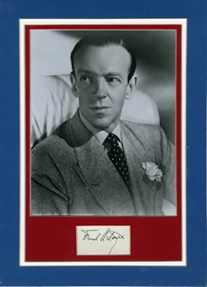 Fred Astaire autograph