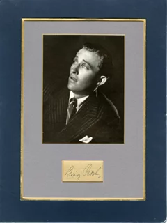 Bing Crosby autograph