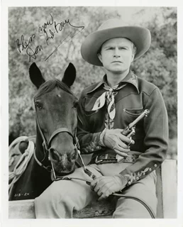 Donald 'Red' Barry autograph