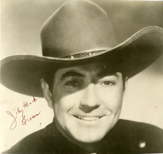 Johnny Mack Brown autograph