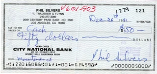 Phil Silvers autograph