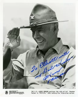Harry Morgan autograph