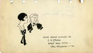 Chic Young autograph