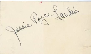 Jessie Royce Landis autograph