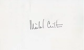 Michael Crichton autograph