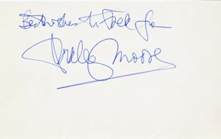 Dudley Moore autograph
