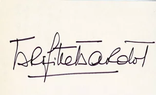 Brigitte Bardot autograph