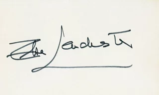 Elsa Lanchester autograph