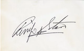 Ringo Starr autograph