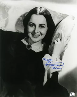 Olivia DeHavilland autograph