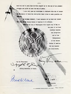 Mark W. Clark autograph