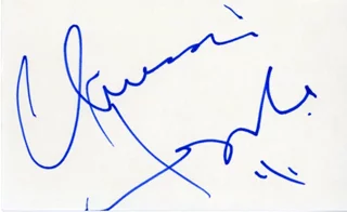 Chrissie Hynde autograph