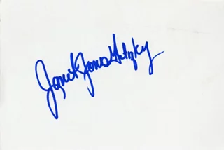 Janet Jones-Gretzky autograph