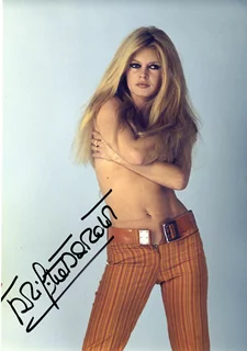 Brigitte Bardot autograph