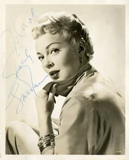 Lana Turner autograph
